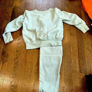 Sea green sweatsuit